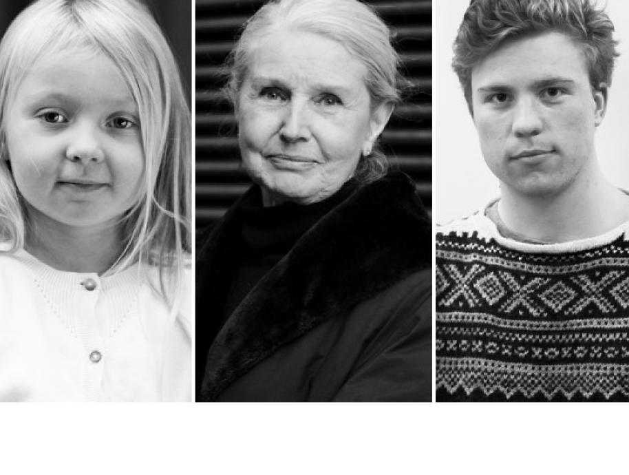 Three portraits. Foto: Thomas Ekström/sikresiden